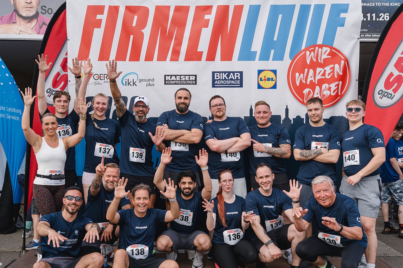 premium concepts Team beim Firmenlauf 2026